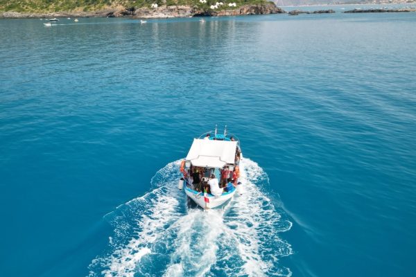 Itinerario dell’escursione in barca Marechiaro tra Praia a Mare, Isola Dino e Arcomagno